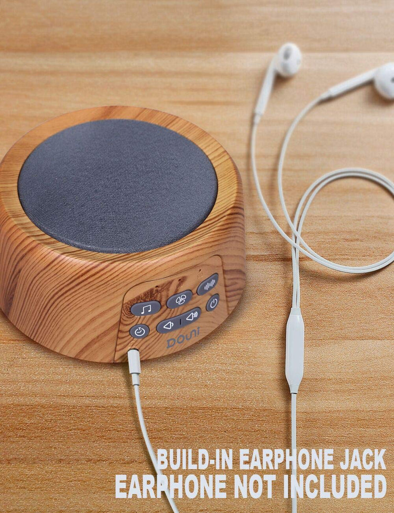 [Australia] - White Noise Sound Machine with 27 Soothing Sounds Timer & Volume Control Memory Function for Sleeping & Relaxation,Noise Machine for Kid,Adult,Nursery,Home,Office,Travel.Wood Grain W03Plus 