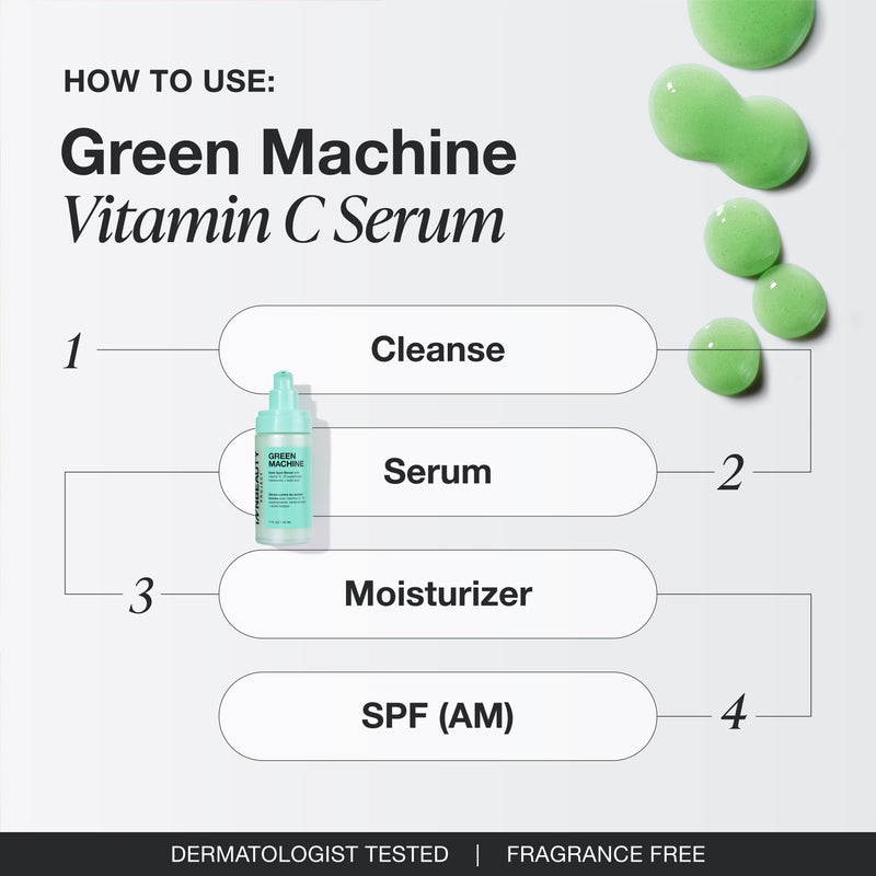 INNBEAUTY Project Green Machine Vitamin C Refillable Serum, 1 oz (30 ml) | Targets dark spots, hyperpigmentation and uneven tone Full Size