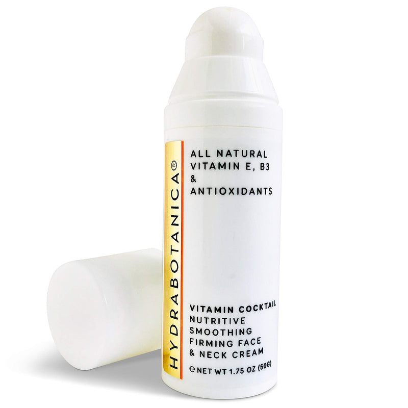Antiaging Firming Cream for Face and Neck Moisturizer 1.7oz – All Natural Vegan+Advanced Science w/Vitamin E, Vitamin B3, Vitamin C, Antioxidants Nourish, Plump, Unscented