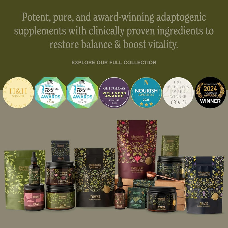 Freedom – Premium Menopause & Perimenopause Supplement, Botanical Powder with Saffron, Mushrooms, Herbs. Herbalist Formula. 195 g