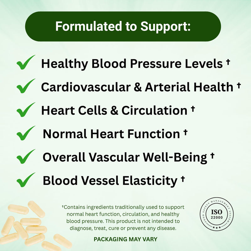 Hyper10+ Blood Pressure Support Supplement | Promotes Cardiovascular Health and Blood Vessel Dilation | Supports Healthy Blood Pressure
