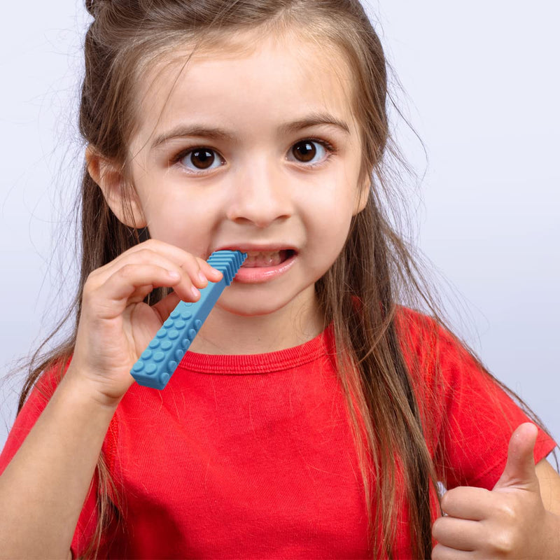 [Australia] - Sensory Chew Stick Toys (5 Pack) - Designed for ADHD, Autism, SPD, Oral Motor Stimulation, Special Needs - Extra Tough Sensory Oral Motor Chew Tool for Moderate Chewers (Standard - Moderate Chewer) Standard - Moderate Chewer 