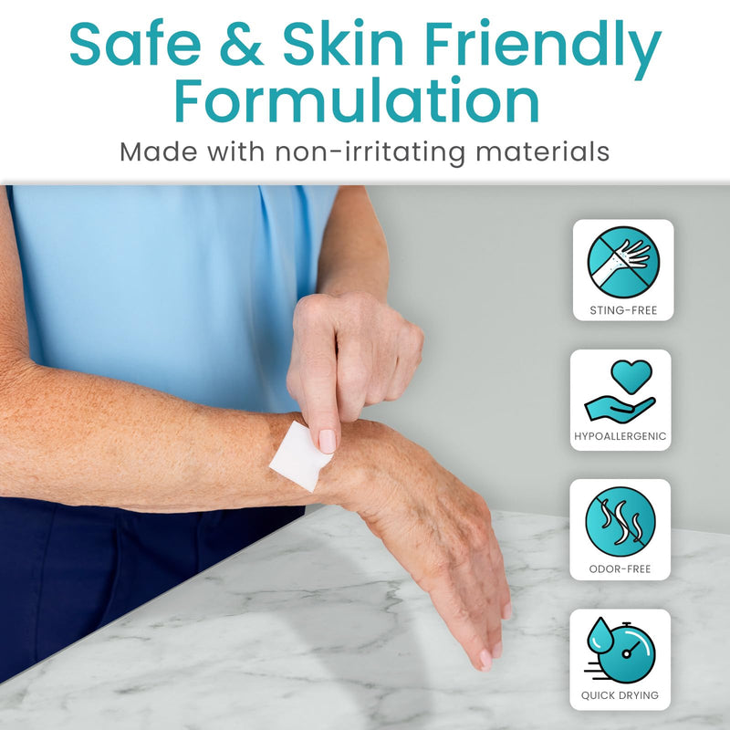 [Australia] - ViveCare Medical Adhesive Remover Wipes for Skin (50 Pack) - No Sting Adhesive Remover Pads - Ostomy & Stoma Adhesive Removal Wipes & Cleaner - Adhesive Barrier 50 