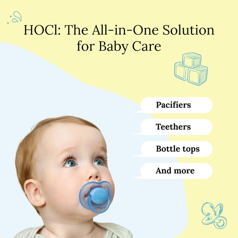 [Australia] - Littley Pacifier & Teether Cleaner with Hypochlorous Acid, Non-Toxic & Alcohol-Free, Gentle Formula for Cleaning Baby & Toddler Essentials, 2oz Travel-Size Spray Bottle 2 Fl Oz (Pack of 1) 