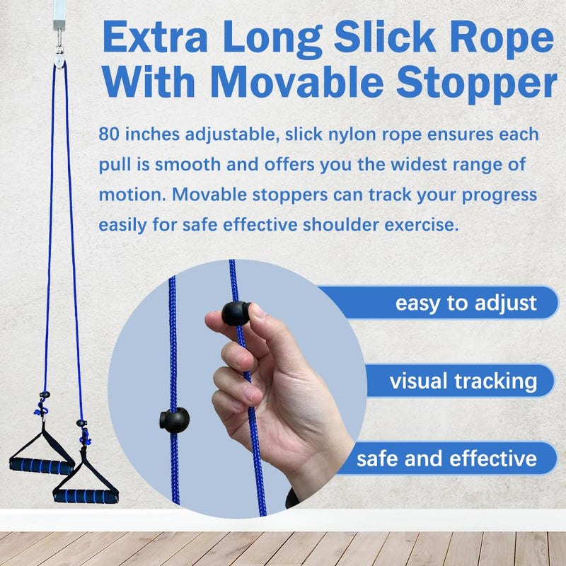 [Australia] - Shoulder Pulley for Physical Therapy, Pulleys for Shoulder Rehab Over Door, Shoulder Pulley Over The Door Physical Therapy, Door Pulleys for Physical Therapy, Arm Pulley, Over The Door Pulleys 