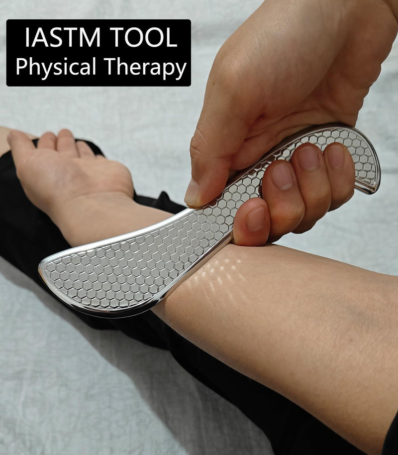 [Australia] - 4 in 1 Professional IASTM Tool Set,Stainless Steel Muscle Muscle Tools with Case, Physical Therapy Massage Equipment and Deep Tissue Massage Tools GYX COELE-4set-02 
