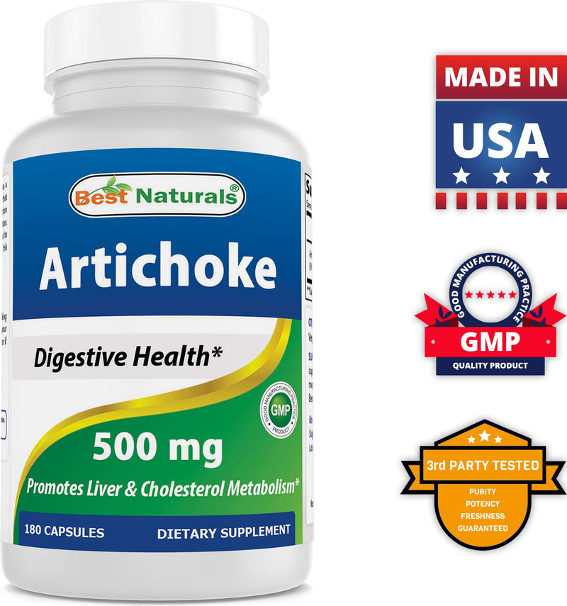 [Australia] - Best Naturals Artichoke Extract 10000 mg Equivalent - 3rd Party Lab tested - 180 Capsules 