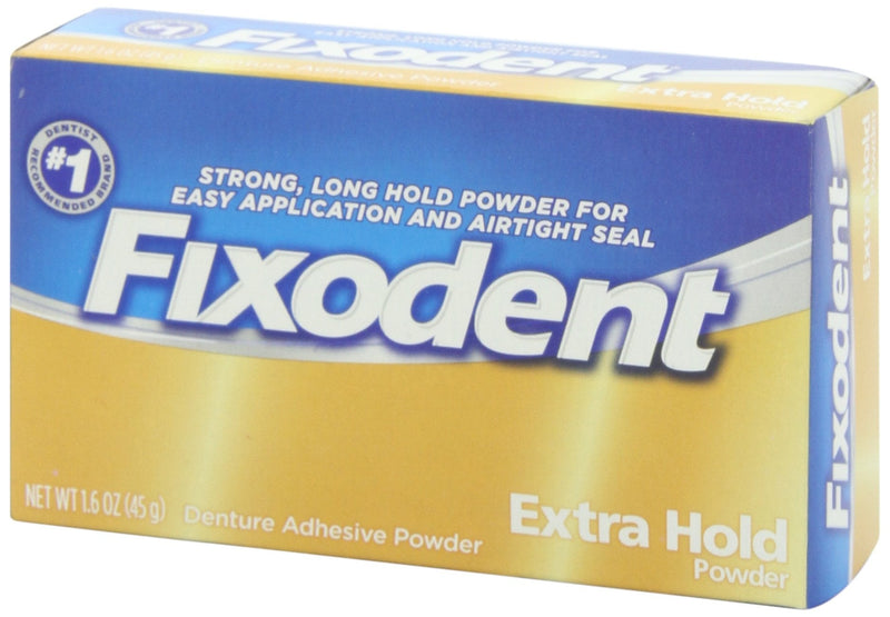 [Australia] - Fixodent Denture Adhesive Powder, Extra Hold - 1.6 Oz 1.6 Ounce (Pack of 1) 