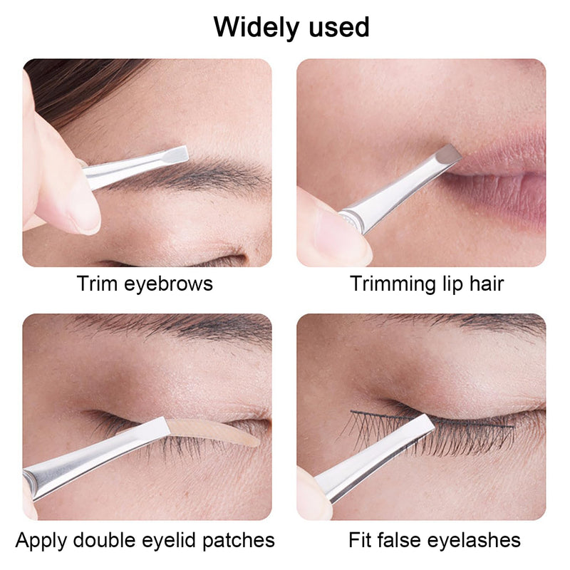 [Australia] - SHUBEIEUMI tweezers set, 3-piece precision tweezers set, hair plucking tweezers, eyebrow plucking tweezers, stainless steel tweezers, for facial care for plucking eyebrows 