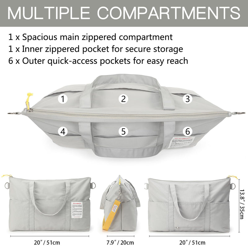 VanFn RFID Travel Passport Wallet & Duffle Bags, Family Passport Holder, Travel Totes Duffel Bag, Outdoor Weekend Bag, Crossbody Bag, Lightweight Luggage Duffle