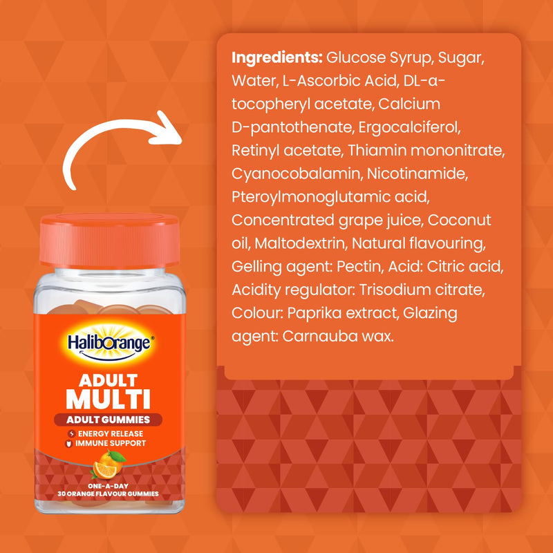 HALIBORANGE ADULT MULTI GUMMIES 30S