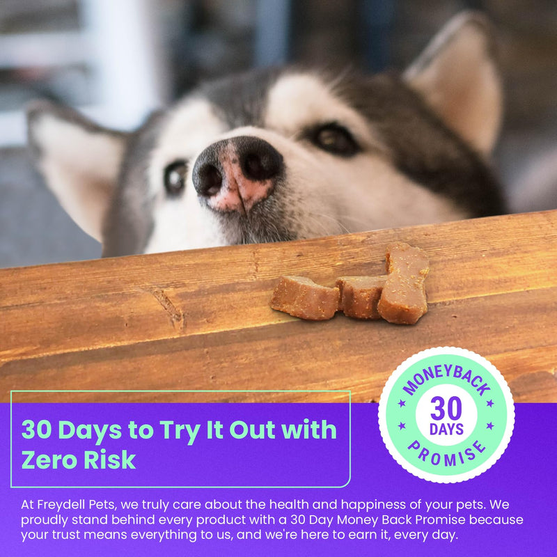 FREYDELL Pets Probiotics for Dogs Dog Upset Stomach Relief Dog probiotic, Fiber Supplement for Dogs, Yeast Infection Treatment for Dogs & Dog Diarrhea Medication, Probiotic for Dogs of All Ages. - PawsPlanet Australia