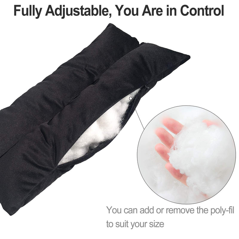 [Australia] - Mastectomy Pillow Post Heart Surgery Seatbelt Pillows Chemo Port Hysterectomy Recovery Post Op Super Soft for Breast Cancer Gifts Patients Women Black 