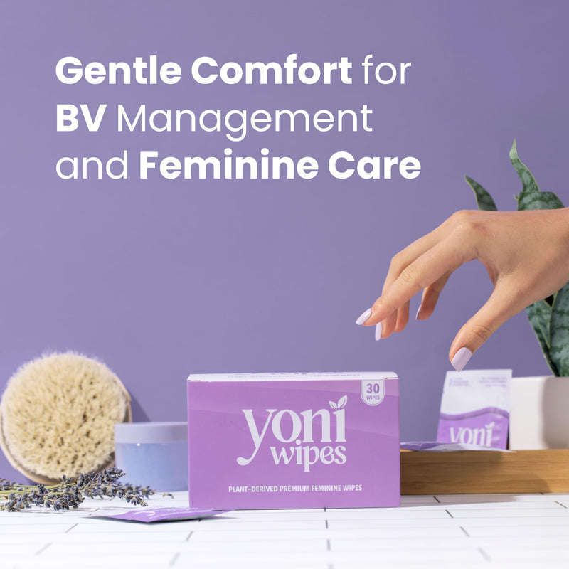 [Australia] - 30 Count Biodegradable & Flushable Feminine Wipes, pH-Balanced, Aloe Vera & Vitamin E, Individually Wrapped for Travel and On-the-Go Use 
