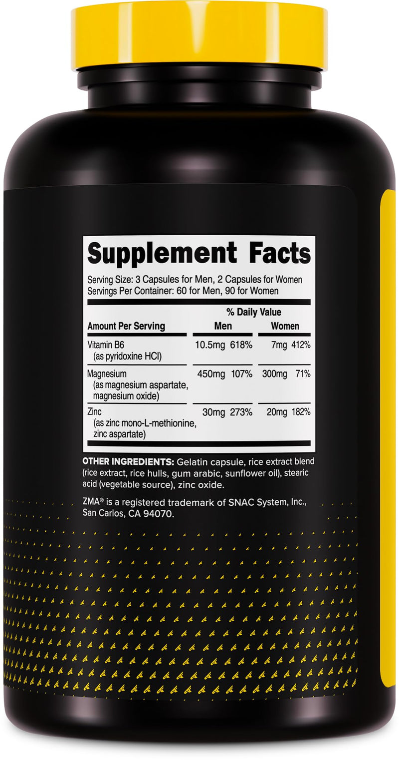 Primaforce ZMA Dietary Supplement, 180 Capsules (Pack of 2) 180 Count (Pack of 2)