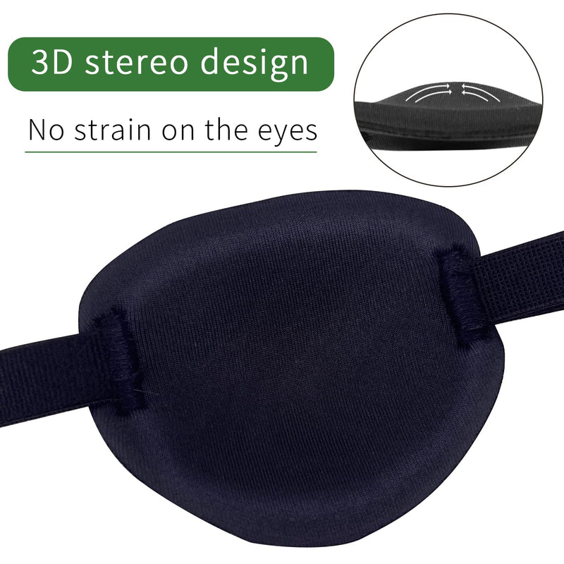 [Australia] - KOMIDK Single Eye Patch for Right Eyes Amblyopia Lazy Eye Patches for adults kids 