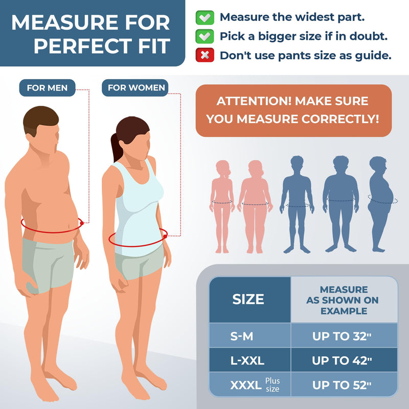 ORTONYX Premium Umbilical Hernia Belt for Men and Women / 10.25" Abdominal Binder With Hernia Support Pad - Navel Ventral Epigastric Incisional and Belly Button Hernias - Beige OX5241-10-S/M S/M (up to 32")