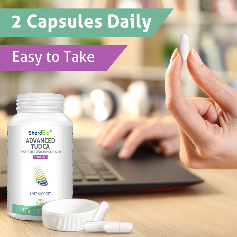 [Australia] - TUDCA Liver Support Supplements 1200 mg-Third Party Tested-High Strength Formula-Bile Salts for Liver Detox Cleanse-Vegan Capsules for Liver,Kidney,Gallbladder Health,1 Bottle-60 Capsules 60 Count (Pack of 1) 