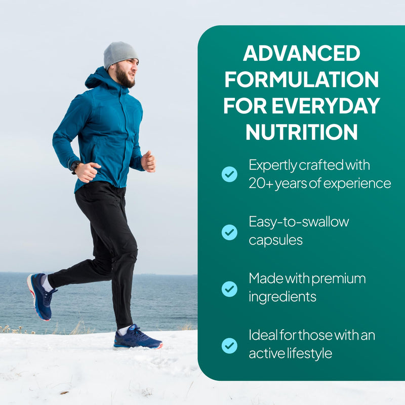 Glucosamine & Chondroitin | High Strength | Supports an Active Lifestyle | Marine Sourced | 3rd Party Tested | 180 Capsules = 2 Months' Supply | GMP-Certified & UK-Made Unflavoured 180 count (Pack of 1)