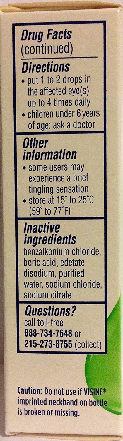 Visine A.C. Eye Drops 0.50 oz (Pack of 4)