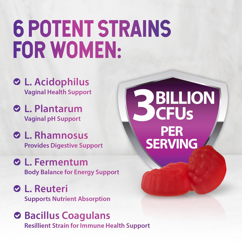 [Australia] - Menopause Supplements for Women - 3 Billion CFU Natural Menopause Relief for Mild Hot Flashes & Night Sweats, PH, Vaginal Health Support Probiotics for Women Gummy, Probiotic Supplement - 60 Gummies 60 Count (Pack of 1) 