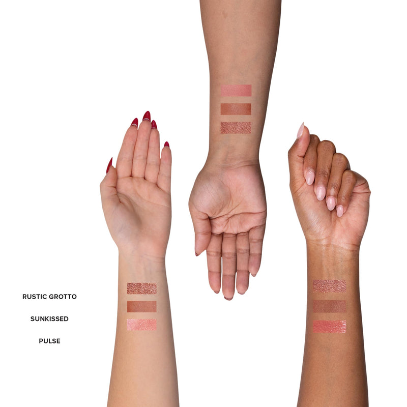 [Australia] - Nudestix Sunkissed Nudes Mini Kit – 3-Piece Cream Blush, Bronzer & Glossy Lip Set for Cheeks, Eyes & Lips | Travel-Size, Multi-Use, Vegan Makeup for a Fresh Beachy Glow 