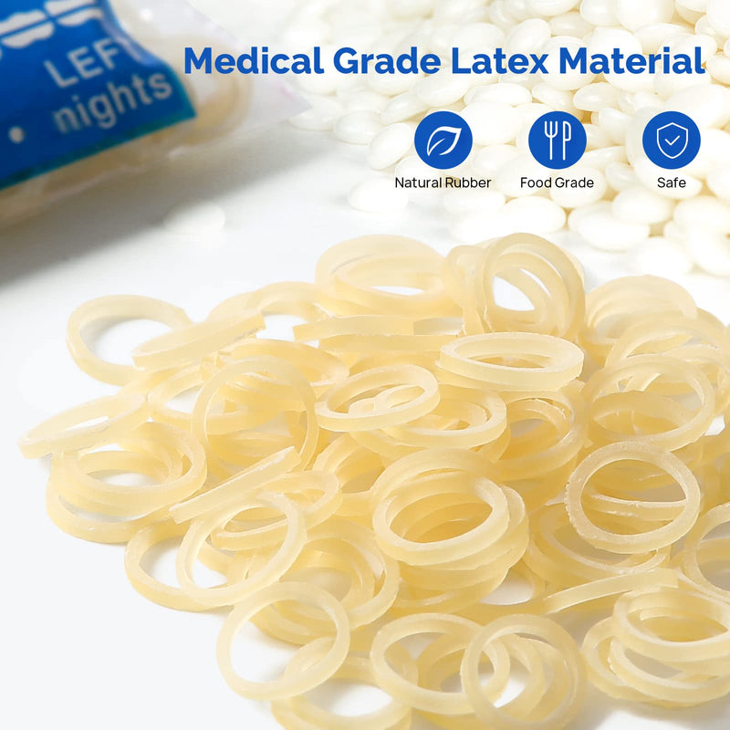 [Australia] - JMU Orthodontic Elastics 5/16 Medium, 500 pack Latex Intraoral Elastic Bands Latex Dental Rubber Bands Made in USA, Amber 