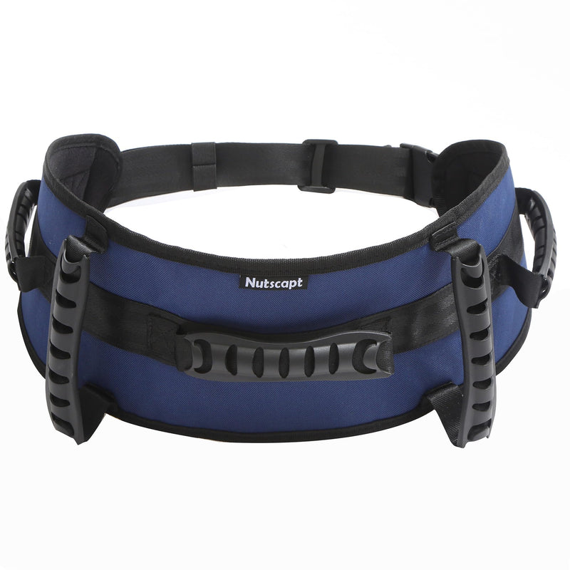 [Australia] - Gait Belt Transfer Belt for Senior with 5 Handles Gait Belts with Quick Release Buckle Transfer Belt for Elderly, Handicap, Physical Therapy (Dark Blue) Dark Blue 