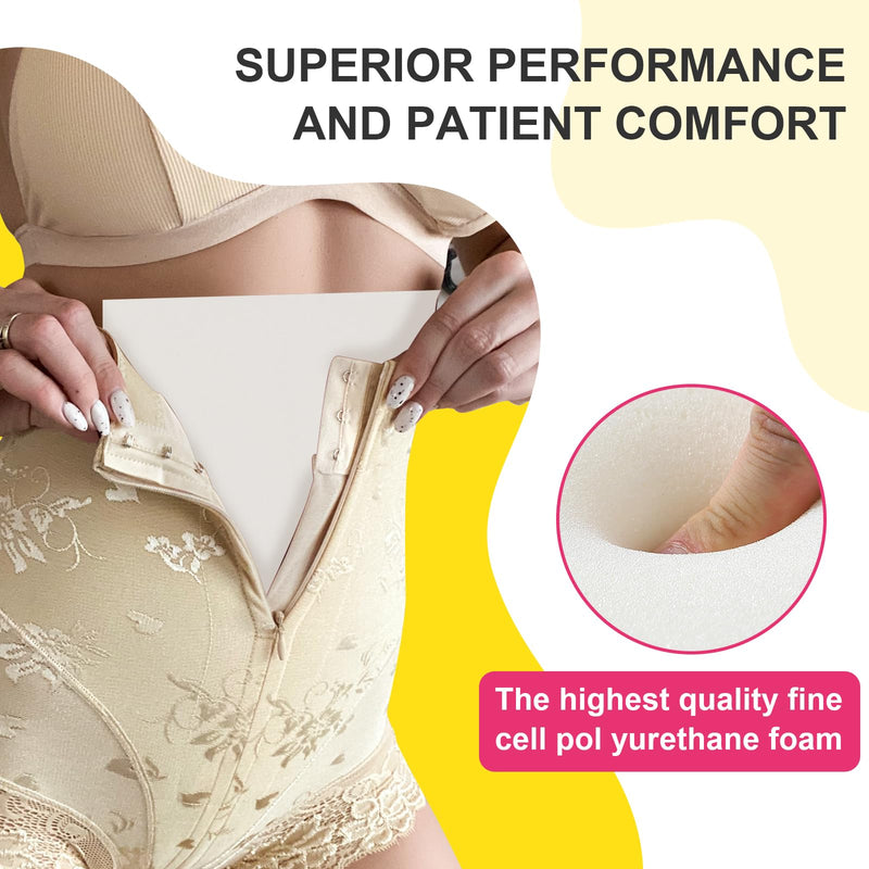 [Australia] - 5 Pack Lipo Foam Pads- Liposuction Surgery Foam Sheet for Recovery,Flattening Abdominal Compression Garments Lipo Foam and Board Lumbar Molder Backboard – Surgery Recovery Supplies White 