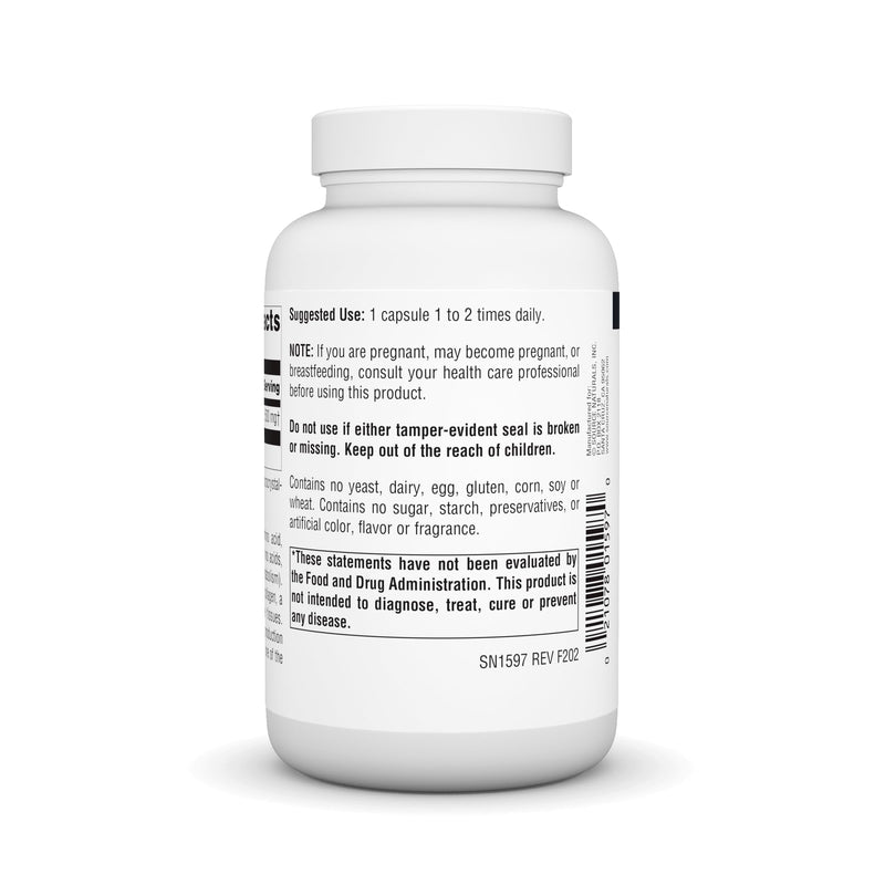 [Australia] - Source Naturals L-Lysine Free Form -Amino Acid Supplement Supports Energy Formation & Collagen - 100 Capsules 100 Count (Pack of 1) 