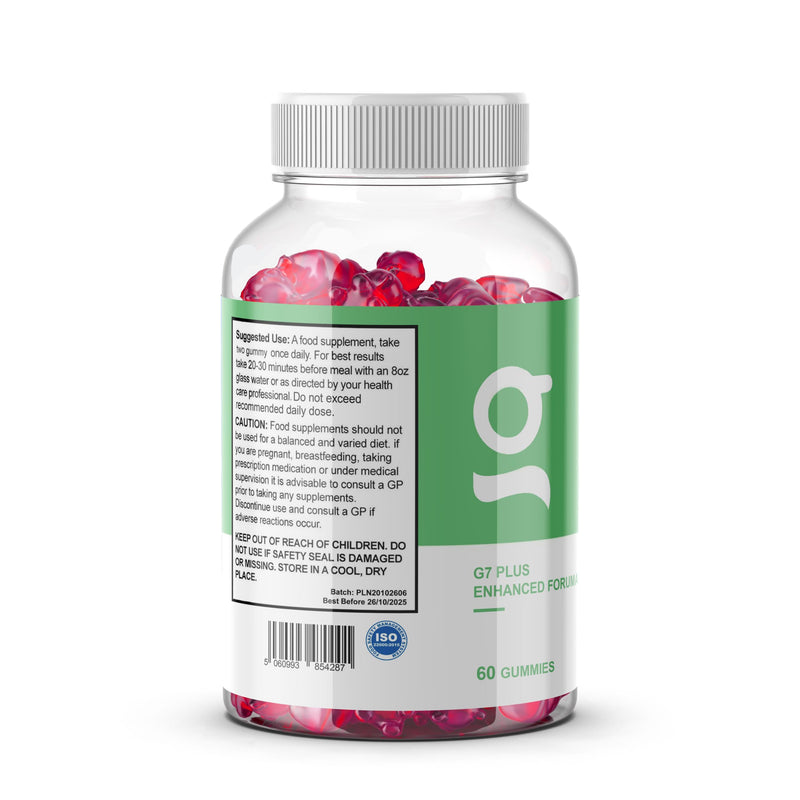 G7 Plus Enhanced Formula - 60 Gummies / 1 Month Supply - Fitness Hero Supplements
