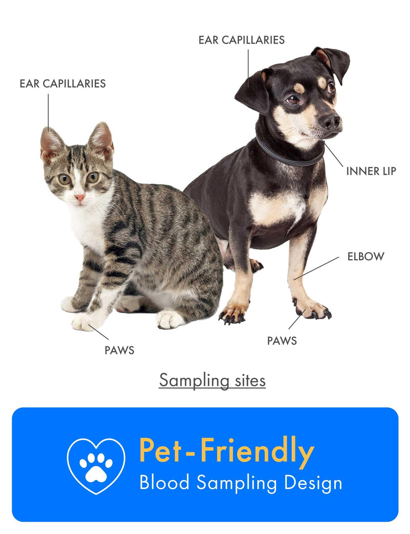 [Australia] - eBpet Test Strips for Use eBpet Blood Glucose Monitoring System, 25 Test Strips, Dog & Cat Code Card 