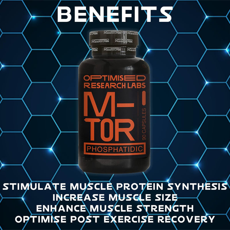 Phosphatidic Acid M-TOR Pathway, Increase Protein Synthesis Boost Muscle Growth, Muscle Builder, Suitable for Vegans, 750mg per Day, 90 High Strength Capsules