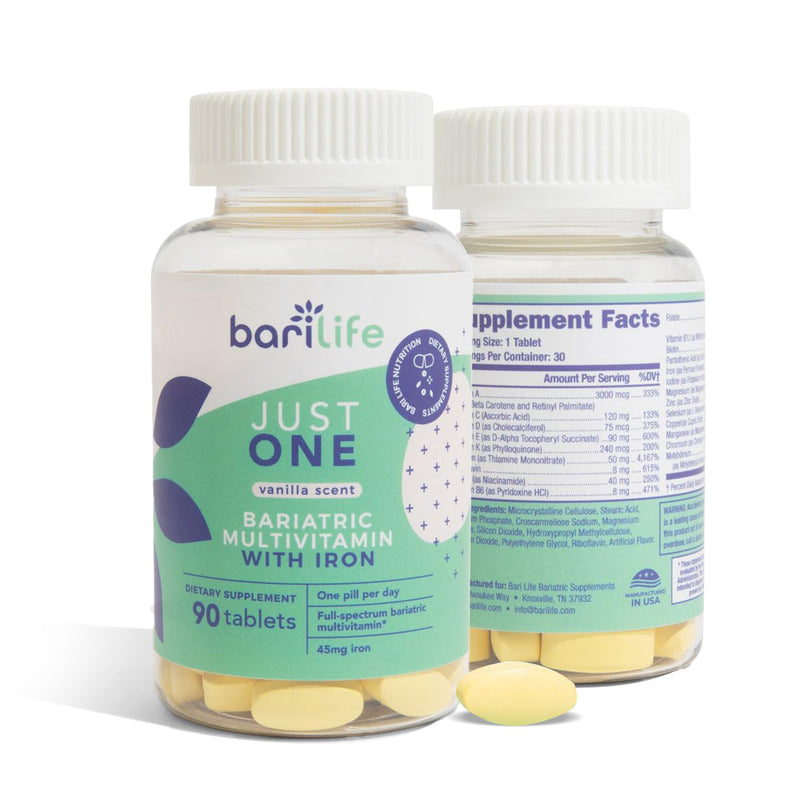 Just One - Once Daily Bariatric Multivitamin with Iron (30) 30 Count (Pack of 1)