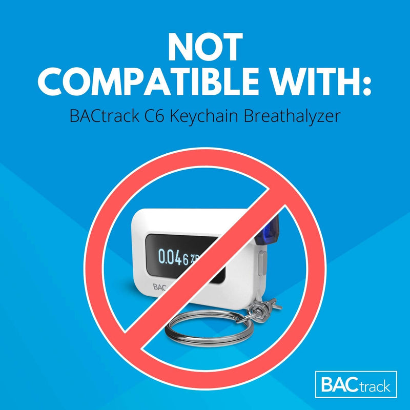 BACtrack Keychain Breathalyzer Mouthpieces (20 Count) | Compatible with BACtrack Keychain, Go, Vio and T60 Breath Alcohol Testers | Not Compatible with BACtrack C6 and C8 Breathalyzers 20 Count (Pack of 1)