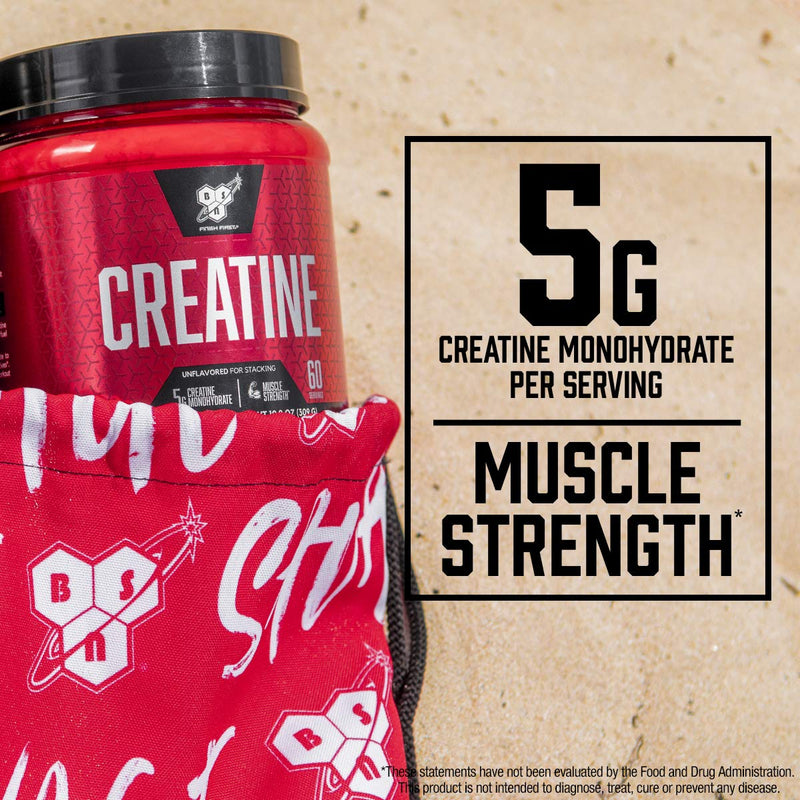 [Australia] - BSN Micronized Creatine Monohydrate Powder, Unflavored, 2 Months Supply-60 Servings, 10.9 ounce 