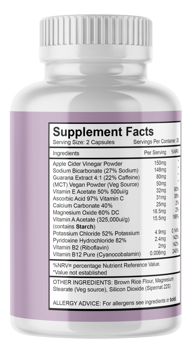Gluco Fit - Natural Ingredients - Vegan - Weight Management Capsules - One Months Supply - 60 Capsules