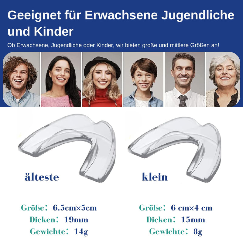 [Australia] - Grinding splint for night, dental splint mouth guard, bite splint for night, used for reducing teeth grinding, effective snoring stopper bite splint teeth for night, improves sleep white 