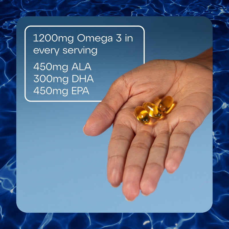 TheraTears Omega 3 Supplement for Eye Care,1200mg Fish Oil and Organic Flaxseed Oil with Vitamin E,180 Count (Pack of 2) 180 Count (Pack of 2)