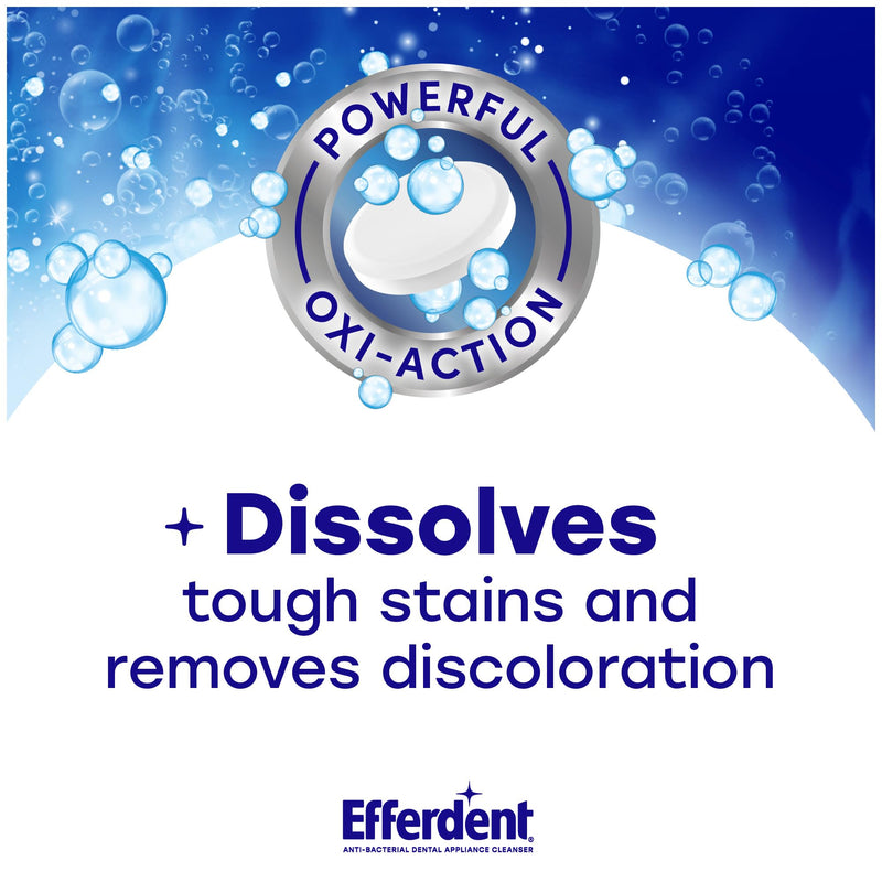 [Australia] - Efferdent Retainer Clean & Bright ‚Äì Retainer Cleaner Tablets, 120 Count ‚Äì for Retainers, Mouth Guard, Night Guard, Dentures 