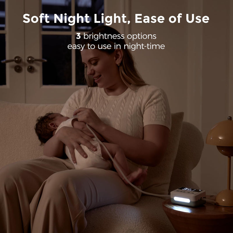 [Australia] - Momcozy Nasal Aspirator for Baby, „ÄêHospital-Grade„Äë 70 KPa Strong Suction & 9 Suction Levels Nose Sucker, Electric Nose Cleaner for Toddler & Newborn, Soothe Light & Lullabies, BPA Free Silicone Tips 