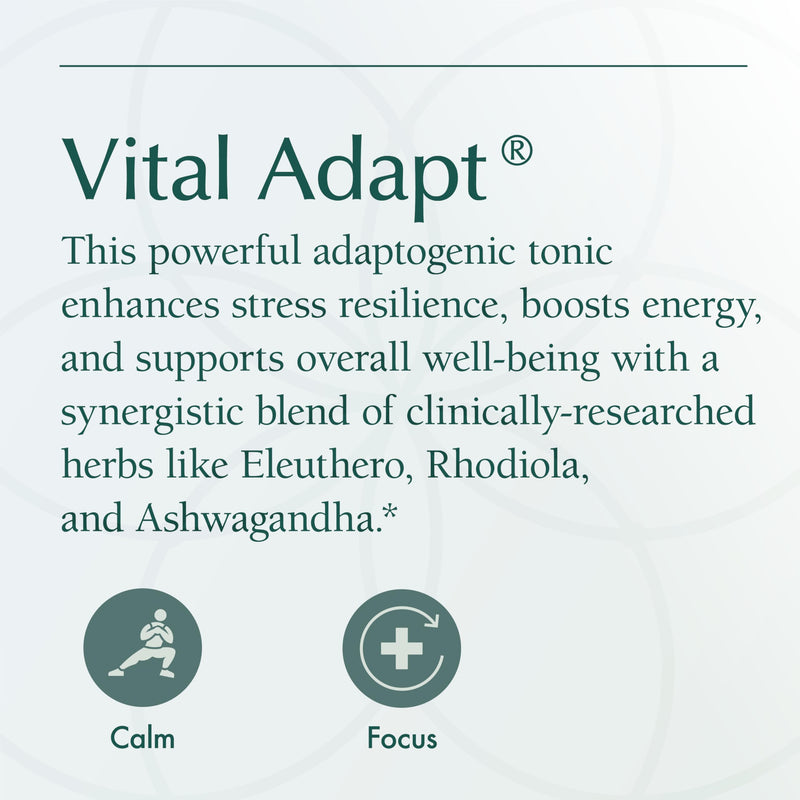 Natura Health Products Vital Adapt Rhodiola & Ashwagandha Tonic 60 Capsules | Daily nourishing formula with Cordyceps, Reishi, Eleuthero & Schizandra promotes endocrine function, stress resilience* Unflavoured 60 Count (Pack of 1)