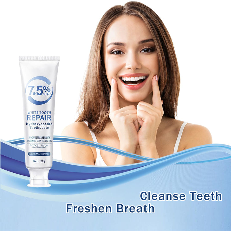 [Australia] - 2Pcs Hydroxyapatite Toothpastes for Enamel Protection and Tooth Strengthening, Fresh Breath, Deep Cleaning Care Toothpaste 