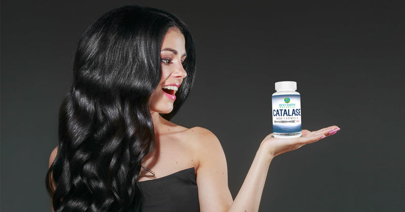 Best Earth Naturals Catalase Supplement 10,000 with Saw Palmetto, Biotin, Fo-Ti, PABA - Hair Supplements for Strong Hair - 180 Capsules - Pack of 3 (90-Day Supply) 3 Months Supply