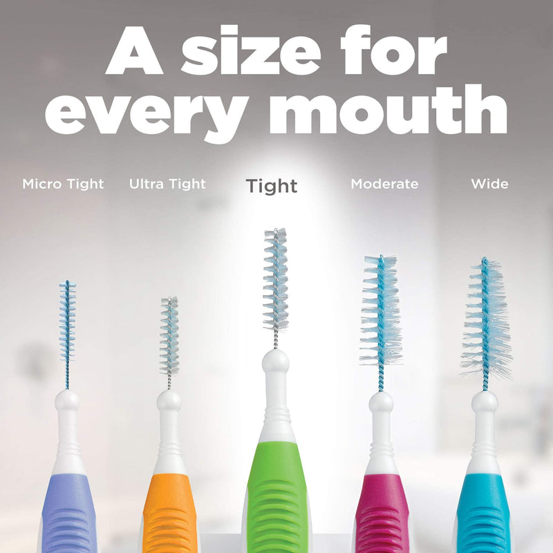 [Australia] - GUM Proxabrush Go-Betweens - Tight, Interdental Brushes for Tight Teeth, Dental Picks for Plaque Removal, Safe for Braces & Dental Devices, 10ct (4Pk) 10 Count (Pack of 4) 