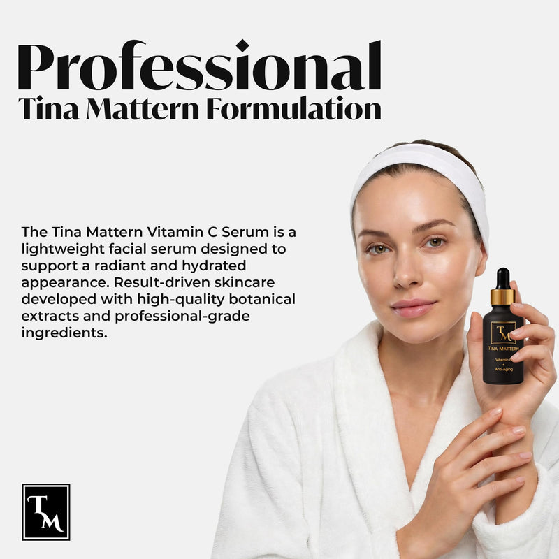 Vitamin C Serum - Apple Stem Cells, Vitamins A & E - 50ml | With Hyaluronic Acid - Brightening Anti-Aging for Dark Spots & Fine Lines - Facial Complex for Women & Men
