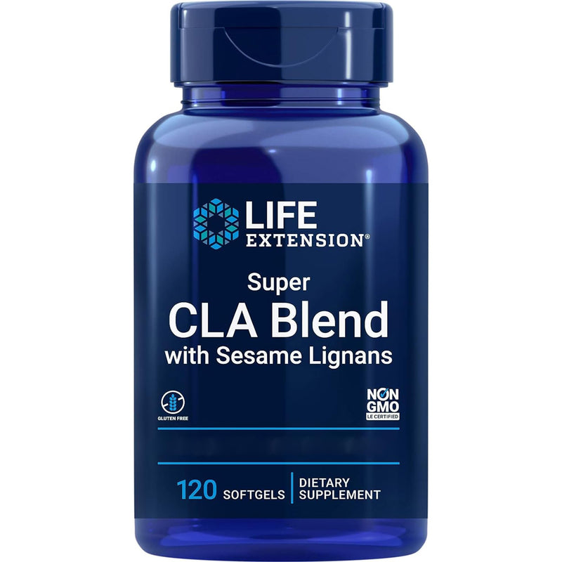 [Australia] - Life Extension, Super CLA Blend with Sesame Lignans, conjugated linoleic acid, high dosage, 120 soft capsules, laboratory tested, gluten-free, soy-free, non-GMO 
