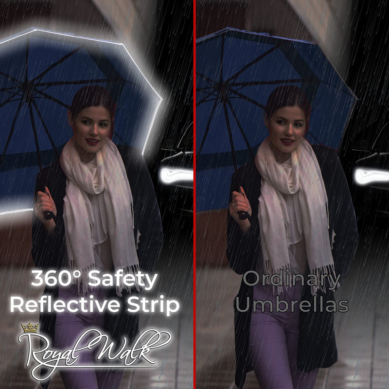 Royal Walk Large Umbrella + Vented Windproof Folding Umbrella