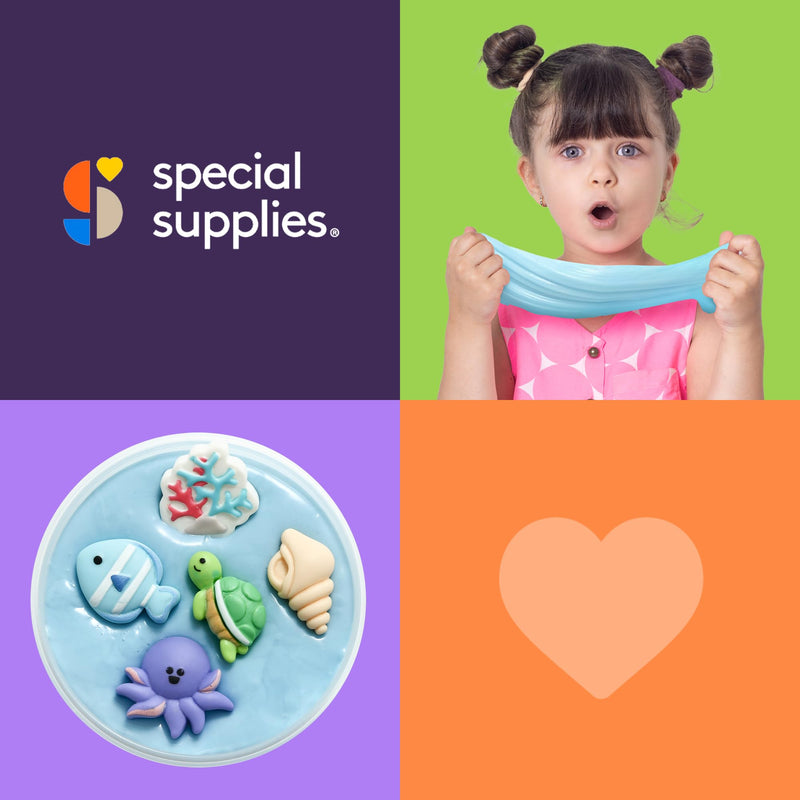 Special Supplies Sensory Therapy Putty for Kids and Adults with Cute Charms, Resistive Hand Exercise Stress Relief Therapy Putty (Sea) Sea