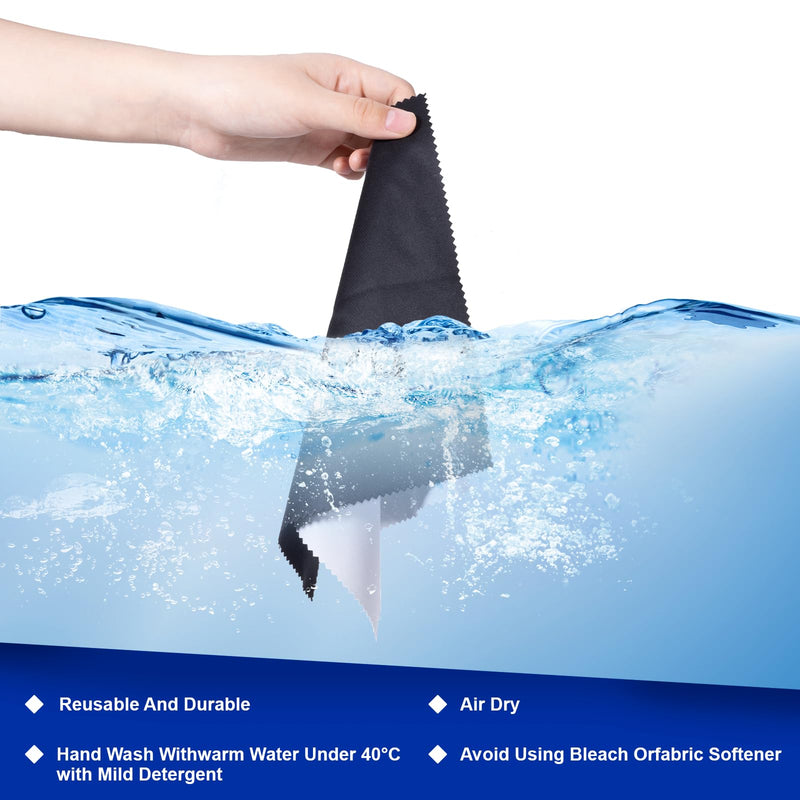 [Australia] - 12 glasses cleaning cloths in optician quality - 20 x 20cm - microfiber - extra soft and absorbent 